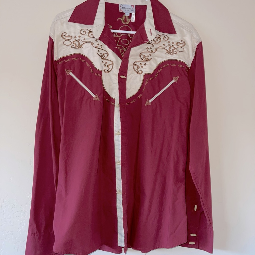 Ace of dimensions cowboy inspired shirt